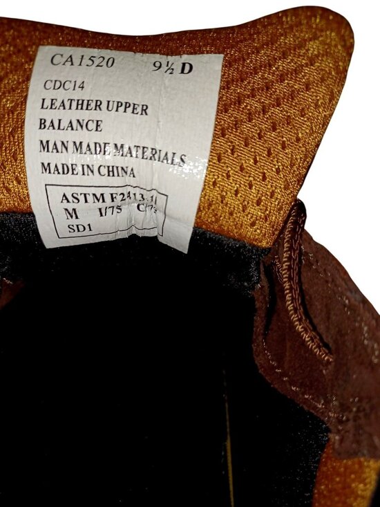 Carolina Mens Brown Leather Steel Toe Low-Cut Work Oxfords Shoes Size 9.5 D
